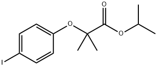Propanoic acid, 2-(4-iodophenoxy)-2-methyl-, 1-methylethyl ester Struktur