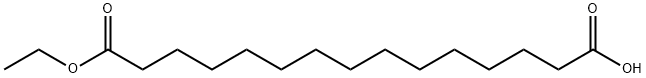 Pentadecanedioic acid, 1-ethyl ester Struktur