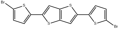 2,5-雙(5-溴噻吩-2-基)噻吩并[3,2-B]噻吩 結(jié)構(gòu)式