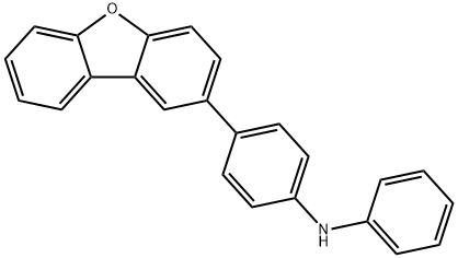 Benzenamine, 4-(2-dibenzofuranyl)-N-phenyl- Struktur