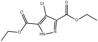 3,5-Diethyl 4-chloro-1H-pyrazole-3,5-dicarboxylate Struktur