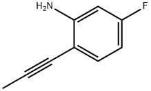 Benzenamine, 5-fluoro-2-(1-propyn-1-yl)- Struktur