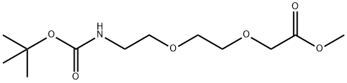 3,6,11-Trioxa-9-azatridecanoic acid, 12,12-dimethyl-10-oxo-, methyl ester Struktur
