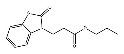3(2H)-Benzothiazolepropanoic acid, 2-oxo-, propyl ester Struktur
