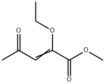 2-Pentenoic acid, 2-ethoxy-4-oxo-, methyl ester Struktur