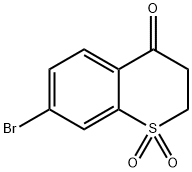 4H-1-Benzothiopyran-4-one, 7-bromo-2,3-dihydro-, 1,1-dioxide Struktur