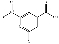 4-Pyridinecarboxylic acid, 2-chloro-6-nitro- Struktur