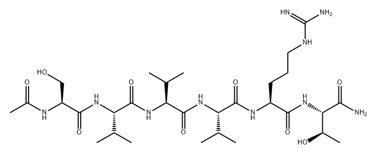 化合物 AC-SVVVRT-NH2 結(jié)構(gòu)式