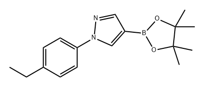 1H-Pyrazole, 1-(4-ethylphenyl)-4-(4,4,5,5-tetramethyl-1,3,2-dioxaborolan-2-yl)- Struktur