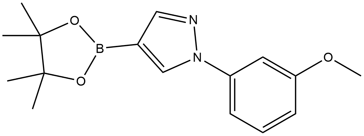 1-(3-Methoxyphenyl)-4-(4,4,5,5-tetramethyl-1,3,2-dioxaborolan-2-yl)-1H-pyrazole Structure