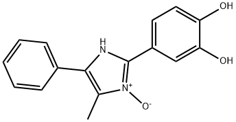 1,2-Benzenediol, 4-(4-methyl-3-oxido-5-phenyl-1H-imidazol-2-yl)- Struktur