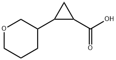 2-(oxan-3-yl)cyclopropane-1-carboxylic acid Struktur