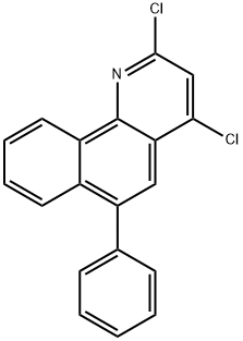 2, 4-二氯-6-苯基苯并[H]喹啉 結(jié)構(gòu)式