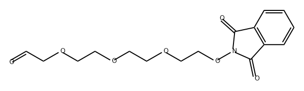 Acetaldehyde, 2-[2-[2-[2-[(1,3-dihydro-1,3-dioxo-2H-isoindol-2-yl)oxy]ethoxy]ethoxy]ethoxy]- Struktur
