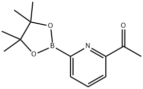 Ethanone, 1-[6-(4,4,5,5-tetramethyl-1,3,2-dioxaborolan-2-yl)-2-pyridinyl]- Struktur