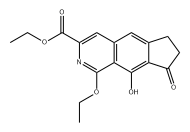 6H-Cyclopent[g]isoquinoline-3-carboxylic acid, 1-ethoxy-7,8-dihydro-9-hydroxy-8-oxo-, ethyl ester
