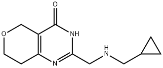 4H-Pyrano[4,3-d]pyrimidin-4-one, 2-[[(cyclopropylmethyl)amino]methyl]-3,5,7,8-tetrahydro-