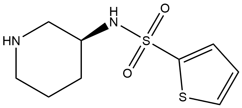 N-(3S)-3-Piperidinyl-2-thiophenesulfonamide Struktur