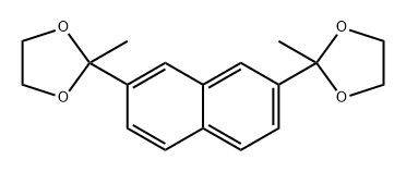 1,3-Dioxolane, 2,2'-(2,7-naphthalenediyl)bis[2-methyl- Struktur