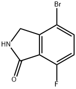 1H-Isoindol-1-one, 4-bromo-7-fluoro-2,3-dihydro- Struktur