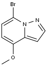 Pyrazolo[1,5-a]pyridine, 7-bromo-4-methoxy- Struktur