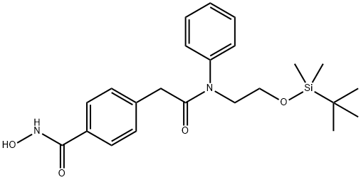 Benzeneacetamide, N-[2-[[(1,1-dimethylethyl)dimethylsilyl]oxy]ethyl]-4-[(hydroxyamino)carbonyl]-N-phenyl-