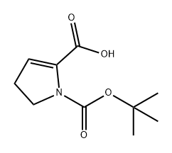 1H-Pyrrole-1,2-dicarboxylic acid, 4,5-dihydro-, 1-(1,1-dimethylethyl) ester Struktur