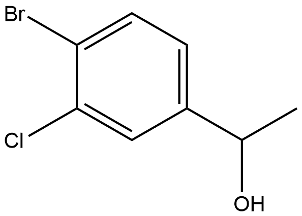 Benzenemethanol, 4-bromo-3-chloro-α-methyl- Struktur