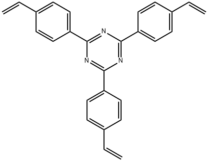 1,3,5-Triazine, 2,4,6-tris(4-ethenylphenyl)- Struktur