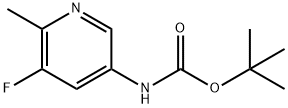 1,1-Dimethylethyl N-(5-fluoro-6-methyl-3-pyridinyl)carbamate Struktur