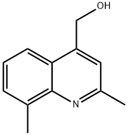 2,8-Dimethyl-4-quinolinemethanol Struktur