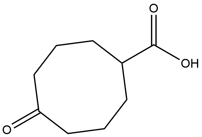 5-oxocyclooctane-1-carboxylic acid Struktur