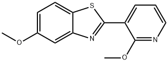 Benzothiazole, 5-methoxy-2-(2-methoxy-3-pyridinyl)- Struktur