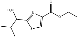 4-Thiazolecarboxylic acid, 2-(1-amino-2-methylpropyl)-, ethyl ester|