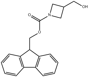 9H-Fluoren-9-ylmethyl 3-(hydroxymethyl)-1-azetidinecarboxylate Struktur
