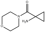1-(Morpholine-4-carbonyl)cyclopropan-1-amine Structure