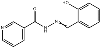 N'-(2-Hydroxybenzylidene)nicotinohydrazide Struktur