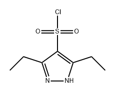 1H-Pyrazole-4-sulfonyl chloride, 3,5-diethyl- Struktur