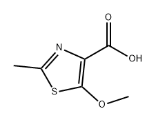 4-Thiazolecarboxylic acid, 5-methoxy-2-methyl- Struktur
