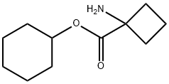 Cyclobutanecarboxylic acid, 1-amino-, cyclohexyl ester Struktur