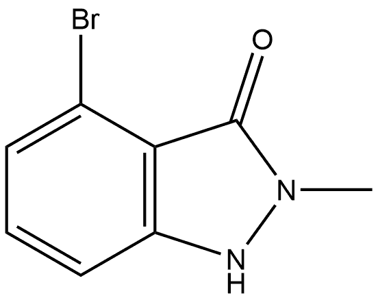 4-Bromo-1,2-dihydro-2-methyl-3H-indazol-3-one Struktur