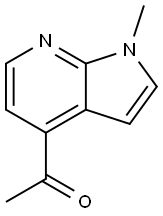 Ethanone, 1-(1-methyl-1H-pyrrolo[2,3-b]pyridin-4-yl)- Struktur