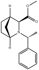 Methyl (1R,3S,4S)-2-[(1R)-1-phenylethyl]-2-azabicyclo[2.2.1]heptane-3-carboxylate Struktur