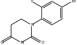 2,4(1H,3H)-Pyrimidinedione, 1-(4-bromo-2-fluorophenyl)dihydro- Struktur
