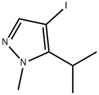 4-iodo-1-methyl-5-(propan-2-yl)-1H-pyrazole Struktur