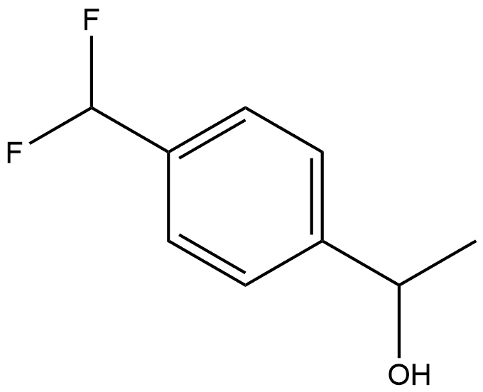 Benzenemethanol, 4-(difluoromethyl)-α-methyl- Struktur