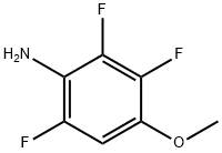Benzenamine, 2,3,6-trifluoro-4-methoxy- Struktur