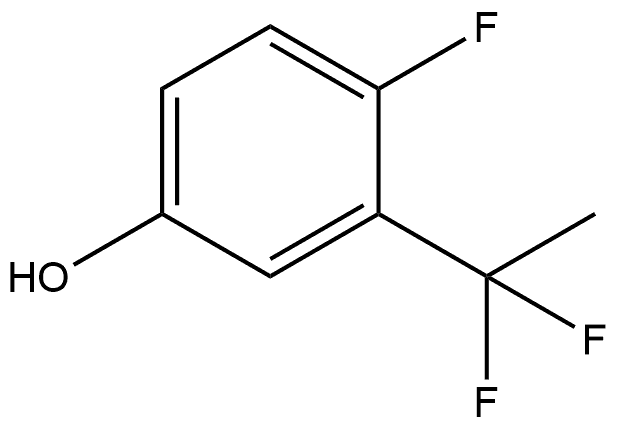 3-(1,1-difluoroethyl)-4-fluorophenol Struktur