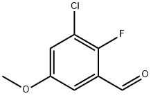 3-Chloro-2-fluoro-5-methoxybenzaldehyde Struktur