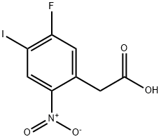 5-Fluoro-4-iodo-2-nitrophenylacetic acid Struktur